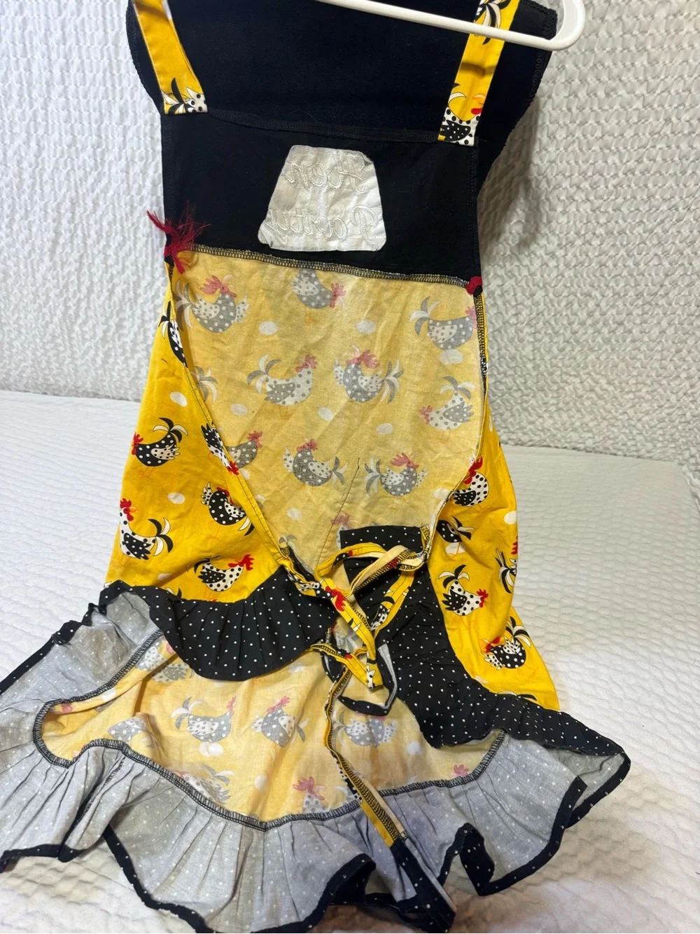 Hen Party Yellow Rooster Apron - Festive Kitchen Apron